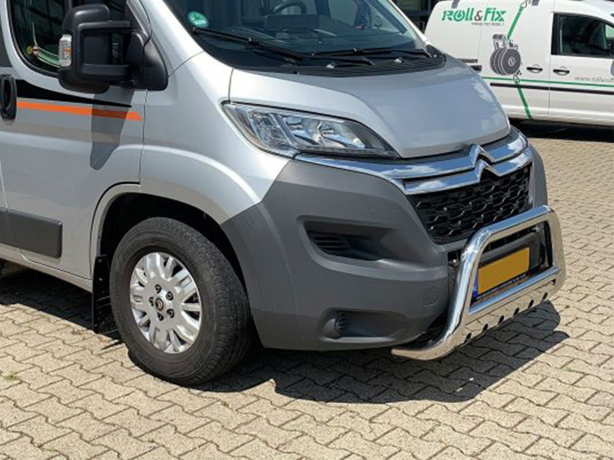 Bullbar RVS met skidplate Jumper Ducato Boxer