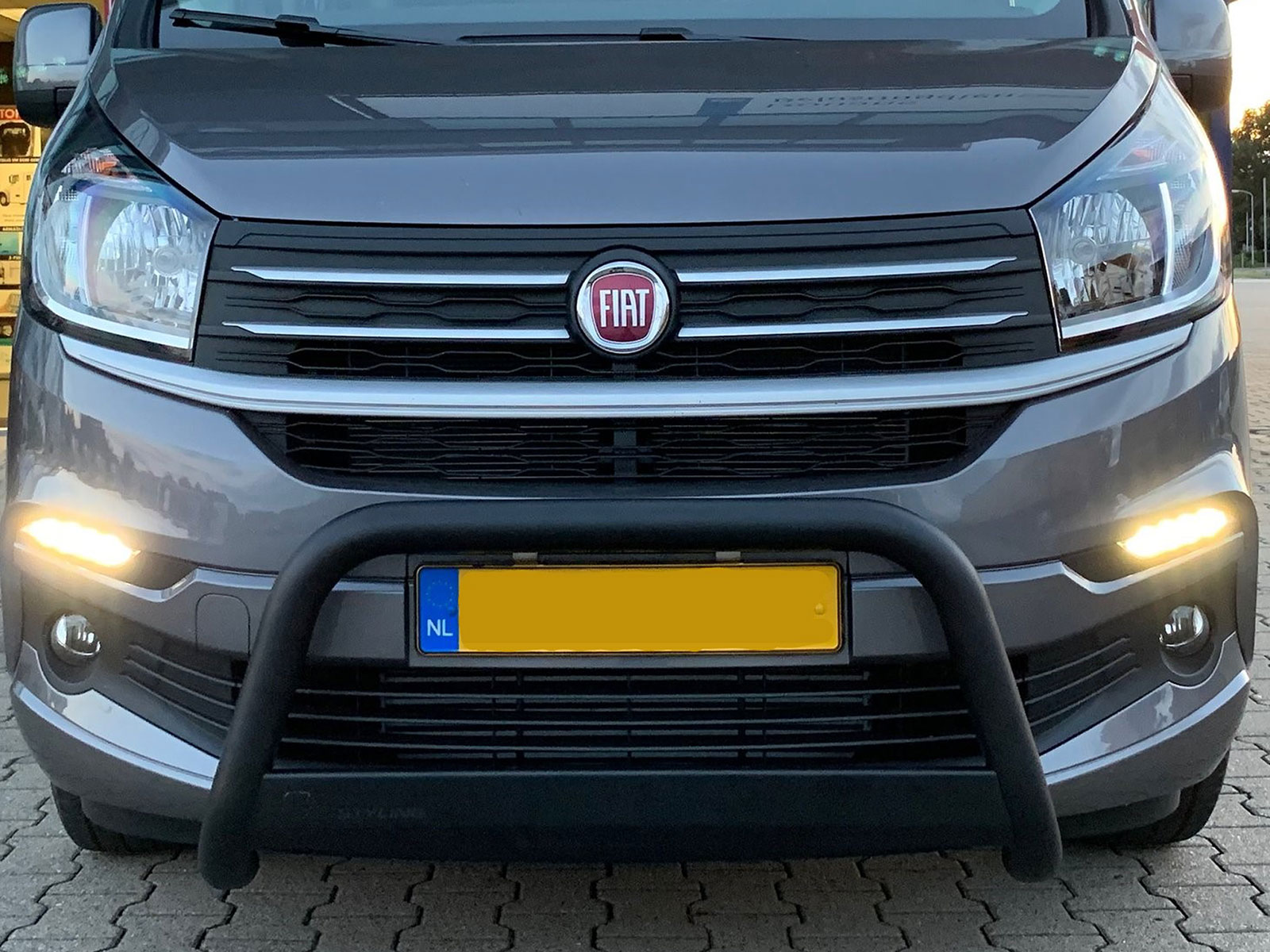 RVS Bullbar Zwart Opel Vivaro Renault Trafic Fiat Talento