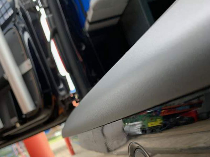 bumperplaat kunststof zwart