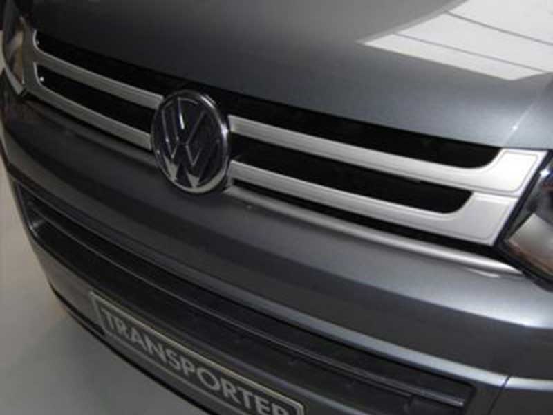 grill-4delig Grille RVS-MAT 4-delig VW Transporter T5