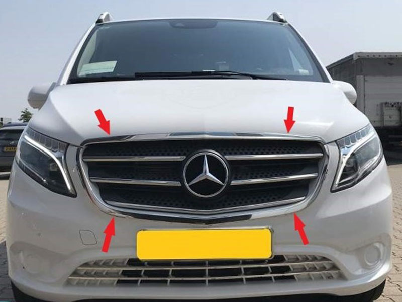 grill rondom mercedes vito w447