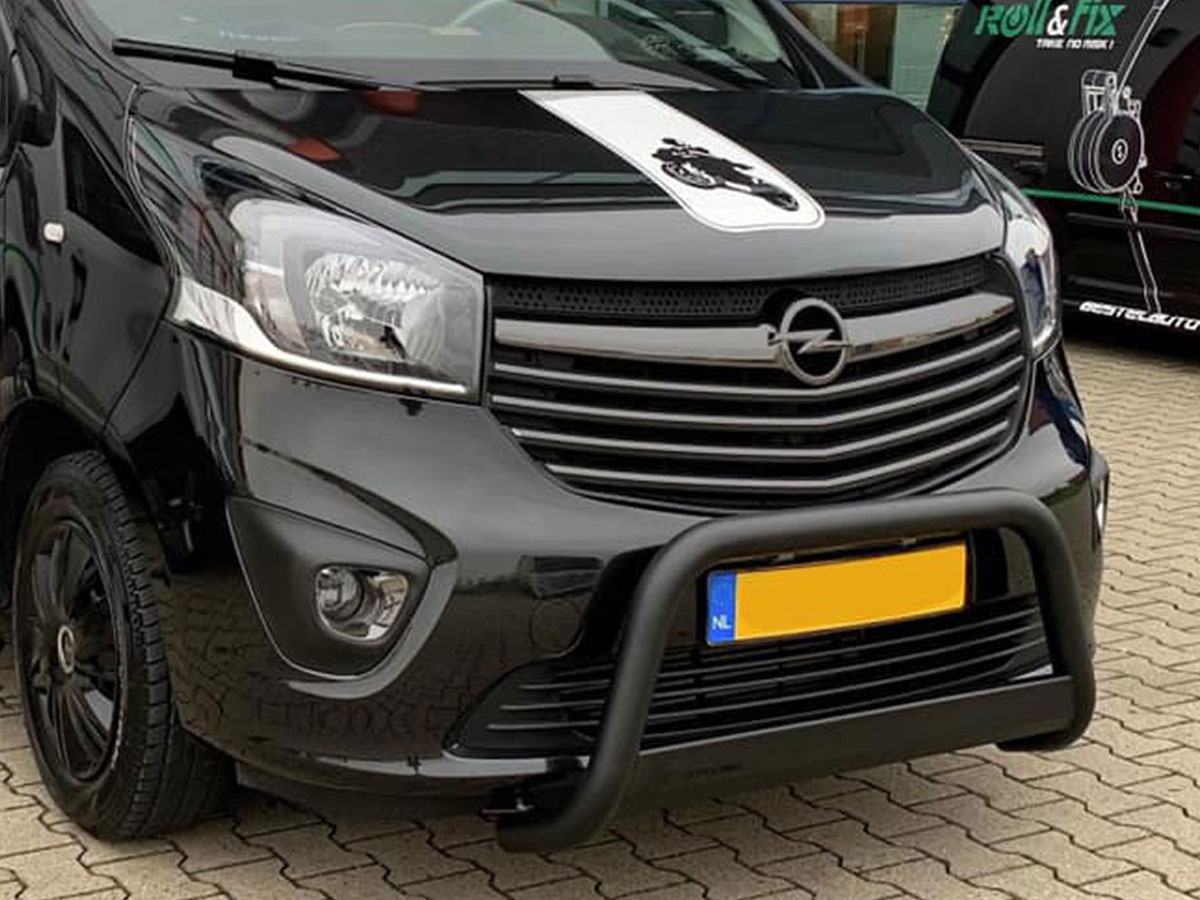 RVS Bullbar Zwart Opel Vivaro Renault Trafic Fiat Talento