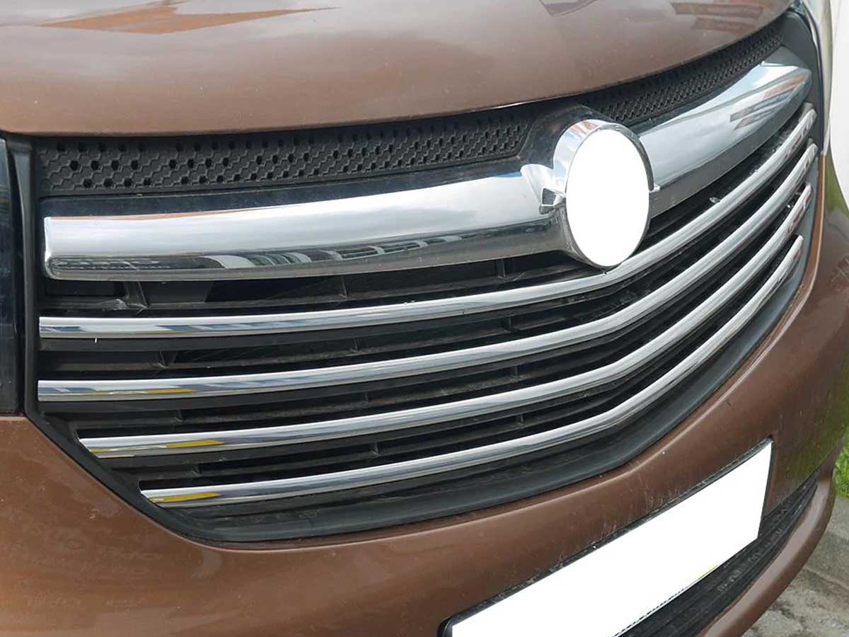 opel_vivaro_grill-5delig Grille RVS 4-delig Opel Vivaro