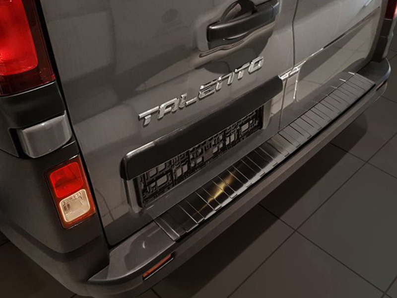 bumperplaat rvs zwart