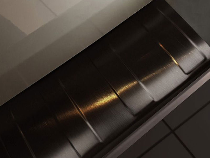 bumperplaat rvs zwart