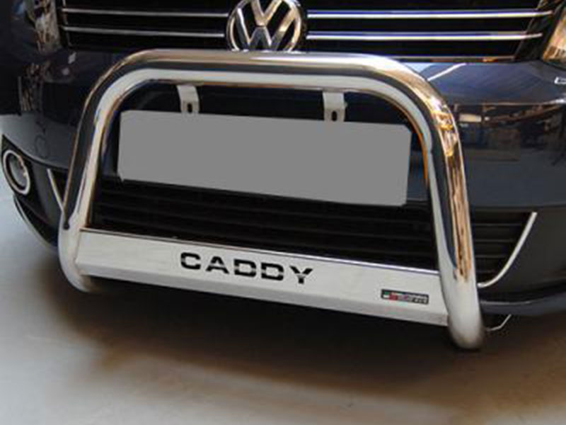 vw-caddy-pushbar-1 VW Caddy RVS Bullbar