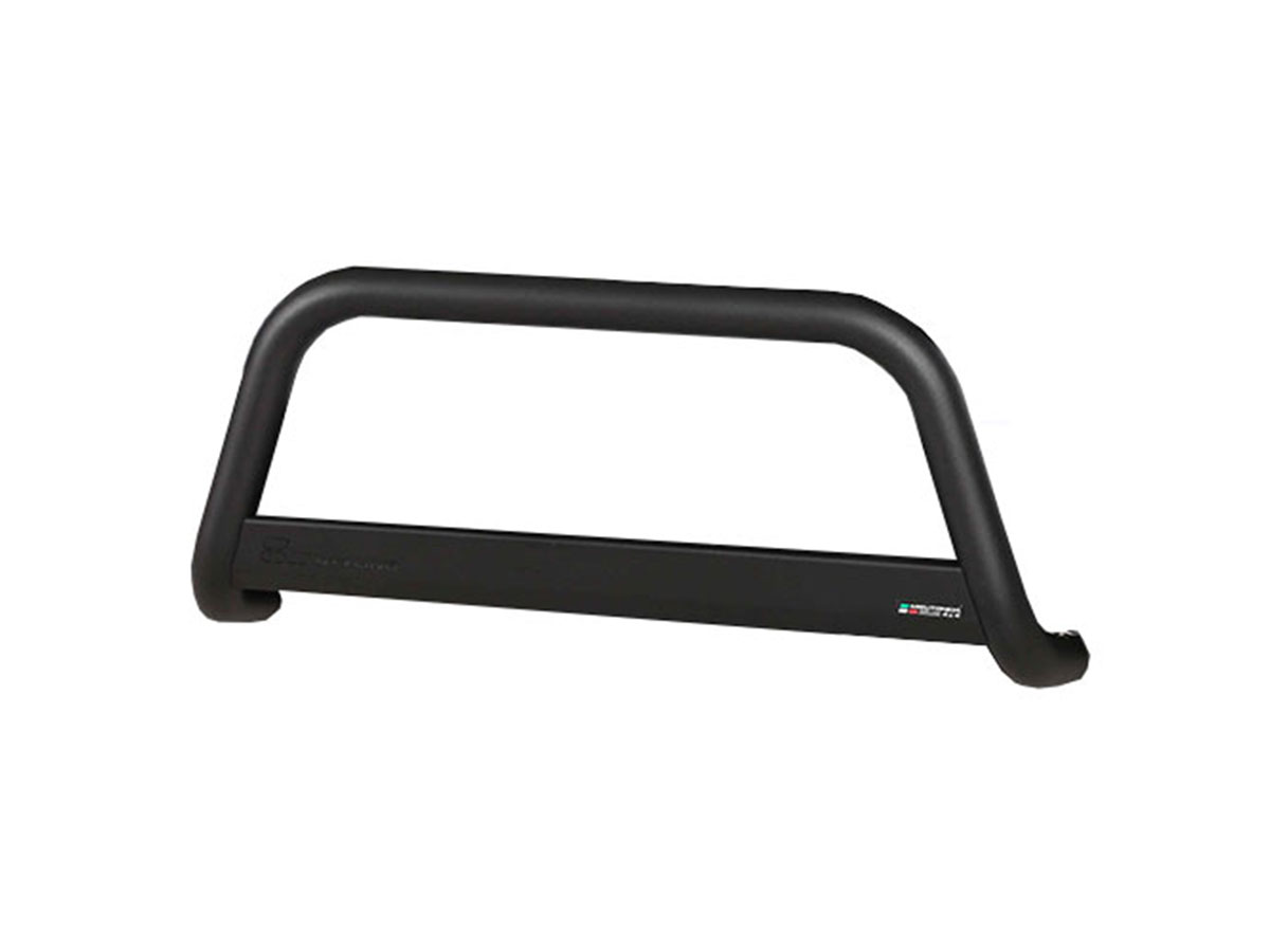 76mi63-z2018_transit_custom_vrijstaand Bullbar Zwart Pushbar RVS Crafter TGE