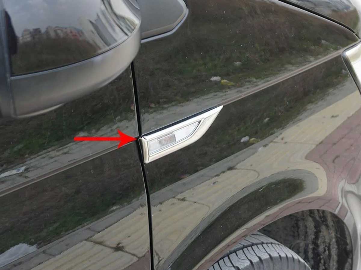 Chrome-lijst-richtingaanwijzers-VW-Transporter-T6 Chrome omlijsting richtingaanwijzers VW Transporter T6