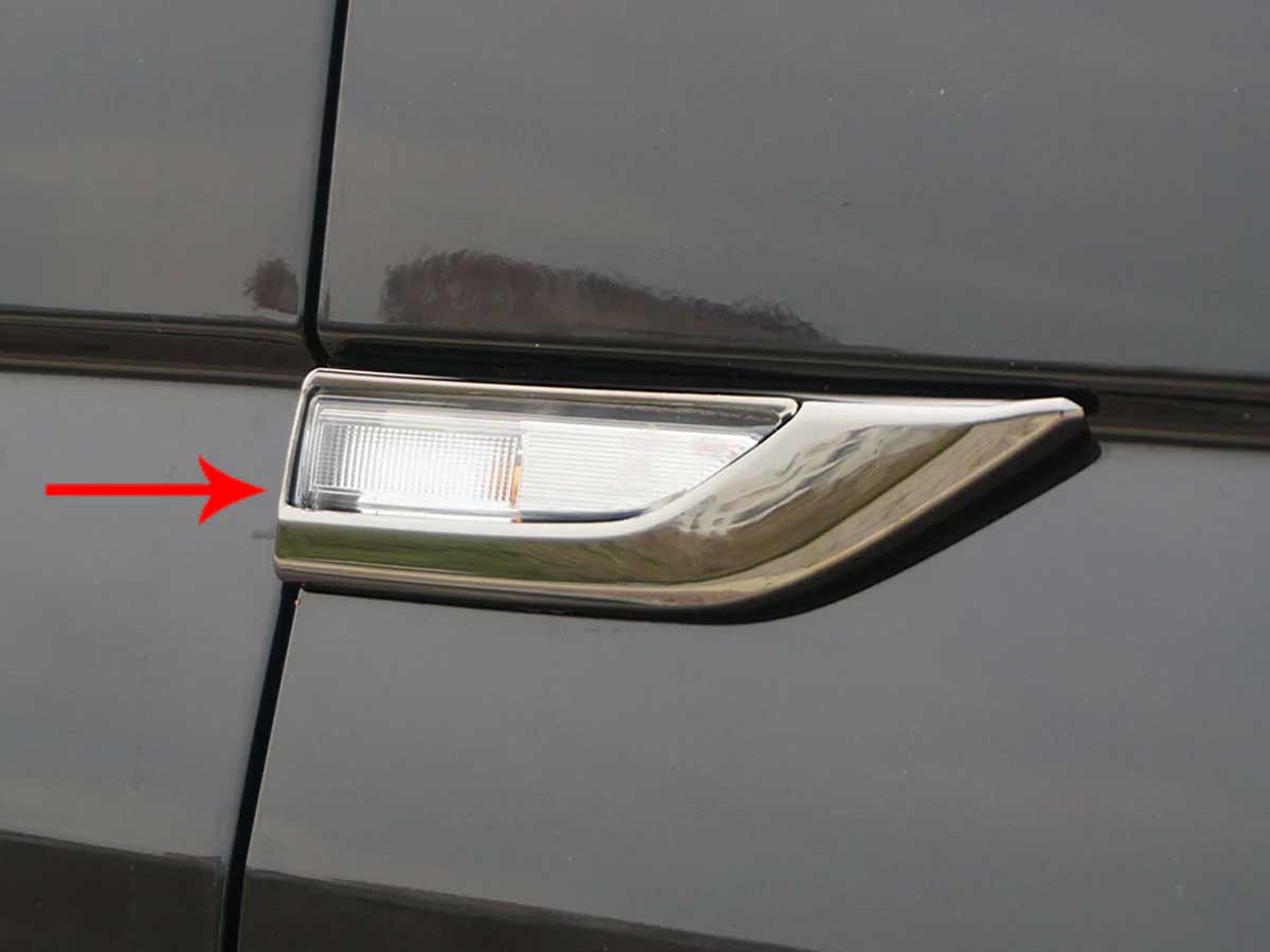 Chrome-omlijsting-richtingaanwijzers-VW-Transporter-T6 Chrome omlijsting richtingaanwijzers VW Transporter T6