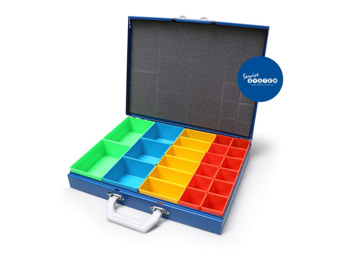 Assortimentskoffer-staal Assortimentskoffer staal blauw