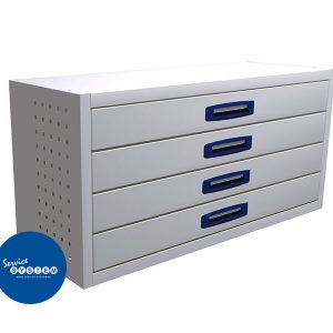 ladenblok groot 4 lades bedrijfswageninrichting