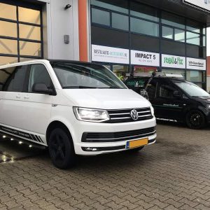 sidebars zwart transporter t6 vw rvs