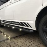 volkswagen sidebars transporter t6 zwart mat