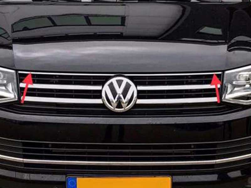 Volkswagen-Transporter-T6-Grill-chroom-rvs Grill Rvs Strip VW Transporter T6