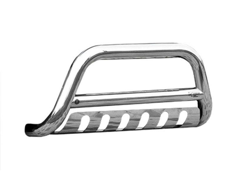 pushbar_st21_universeel-skidplate-vrijstaand Bullbar RVS met skidplate