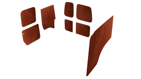 wandbekleding-volkswagen-caddy-bruin