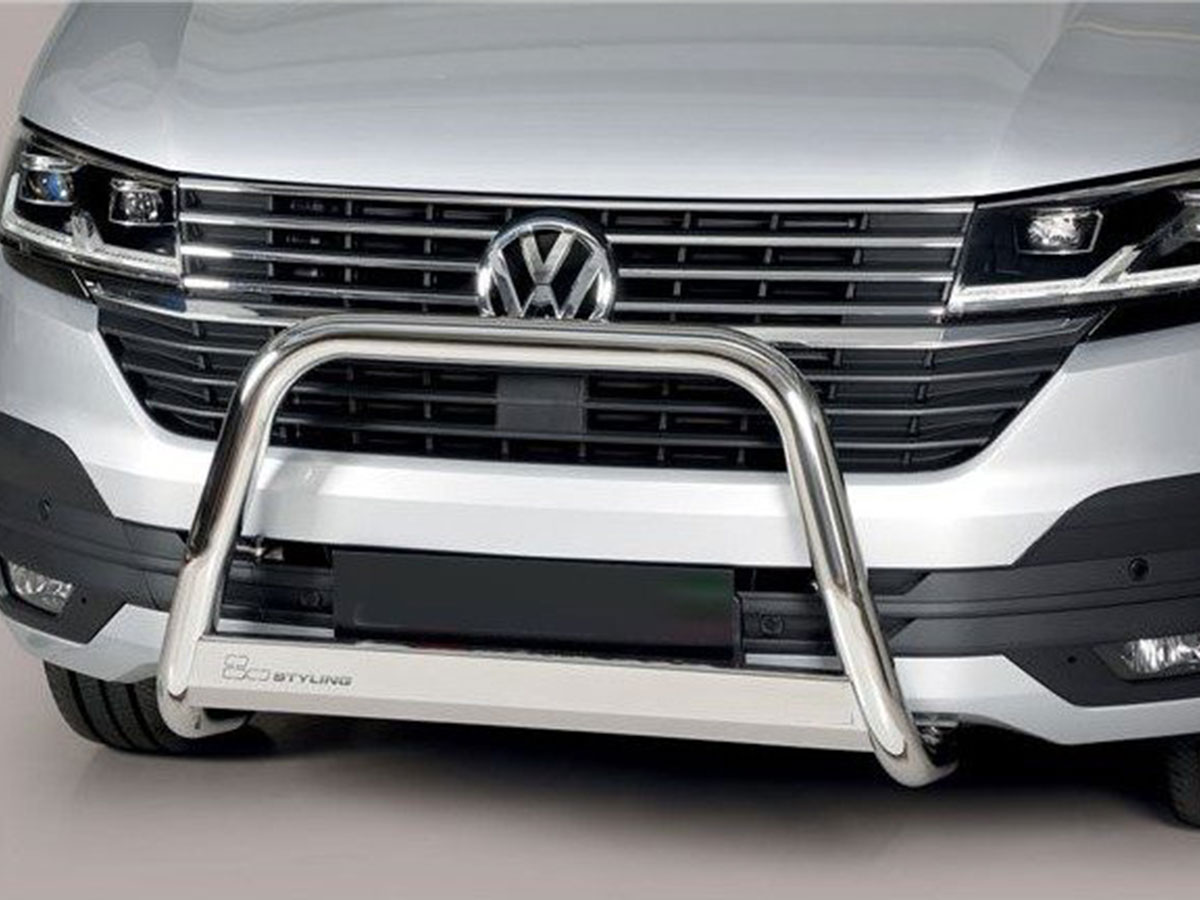 pushbar-vw-transporter-t6 Bullbar Pushbar RVS VW Transporter T6
