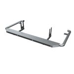 RVS achteropstap met cornerbars