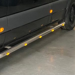 Sidebars RVS Bocht-Serie met LED verlichting