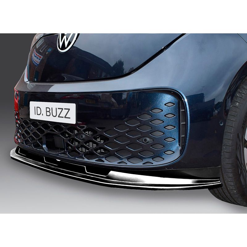 Voorspoiler Volkswagen ID.Buzz & Cargo close up glansend zwart Voorspoiler Volkswagen ID.Buzz & Cargo